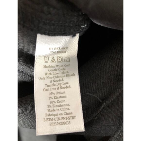 Everlane The Straight Leg Crop Pants High Waisted 4-Pocket Design Black NWT 2 - Picture 6 of 7